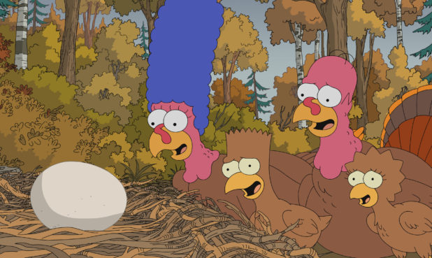 Image from The Simpsons Emmy®-nominated episode "Thanksgiving of Horror". (Courtesy of Fox Animation)