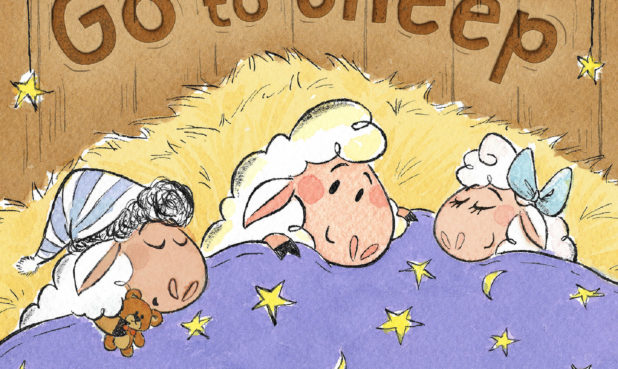 TITLE: GO TO SHEEP DESCRIPTION: There are lots of ways to go to “sheep,” and here to show you is an adorable … sheep! This bedtime book is perfect for a giggle before little ones drift off to sleep, just as the sheep does in this charming board book.PRICE: $8