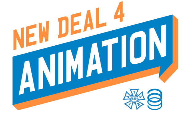 The #NewDeal4Animation hashtag and graphic anchored TAG’s social media campaigns.